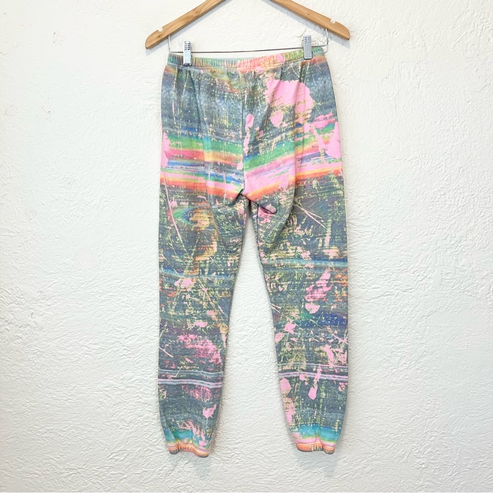Wildfox Rare Joggers Sweatpants Tie Dye Art Medium M